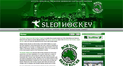 Desktop Screenshot of bostonshamrockssledhockey.org
