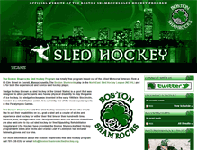 Tablet Screenshot of bostonshamrockssledhockey.org